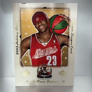2003 Holiday LeBron James Basketball Card
